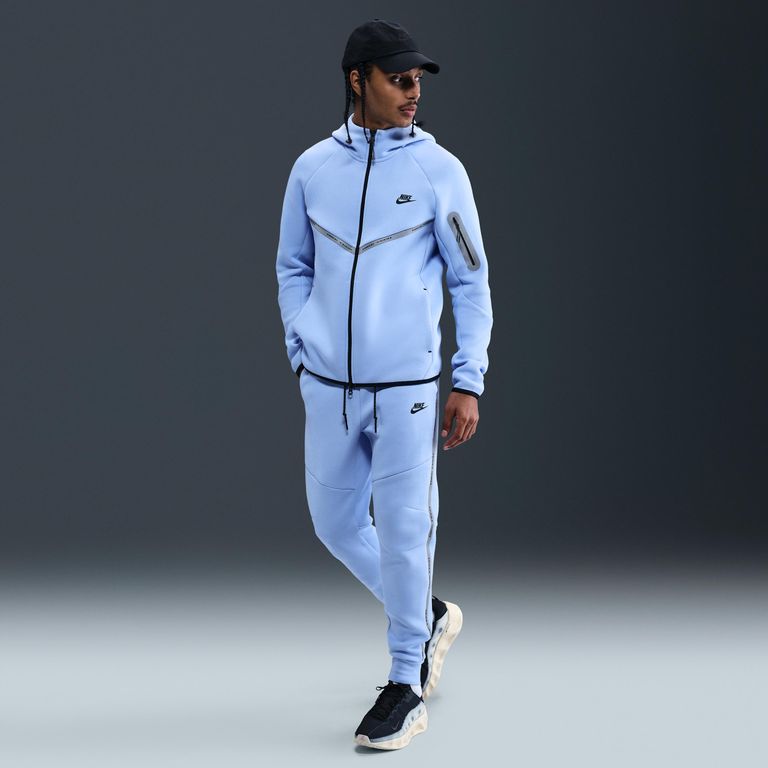 Tech Fleece Jogger Pants With Reflective Accents - Blue - Nike Sweats