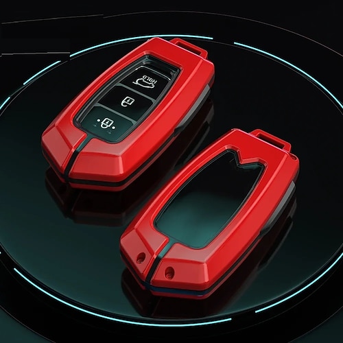 Custodia in TPU per portachiavi con portachiavi in pelle per [marca/modello auto, ad esempio Hyundai Elantra Sonata Tucson], custodia protettiva per chiave intelligente a protezione completa,