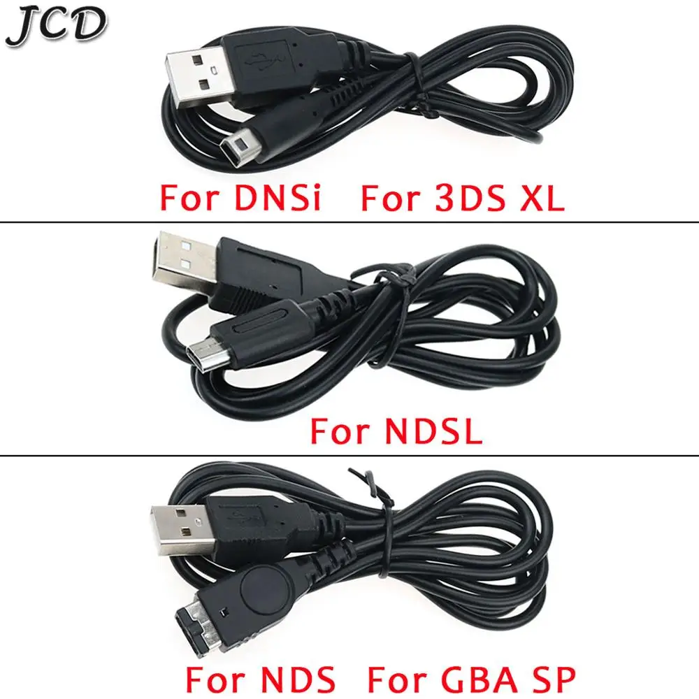 JCD USB Daten Ladegerät Lade Power Kabel für DS Lite DSL NDSL Für NDSi 3DS Neue 3DS XL LL NDS GBA SP Image