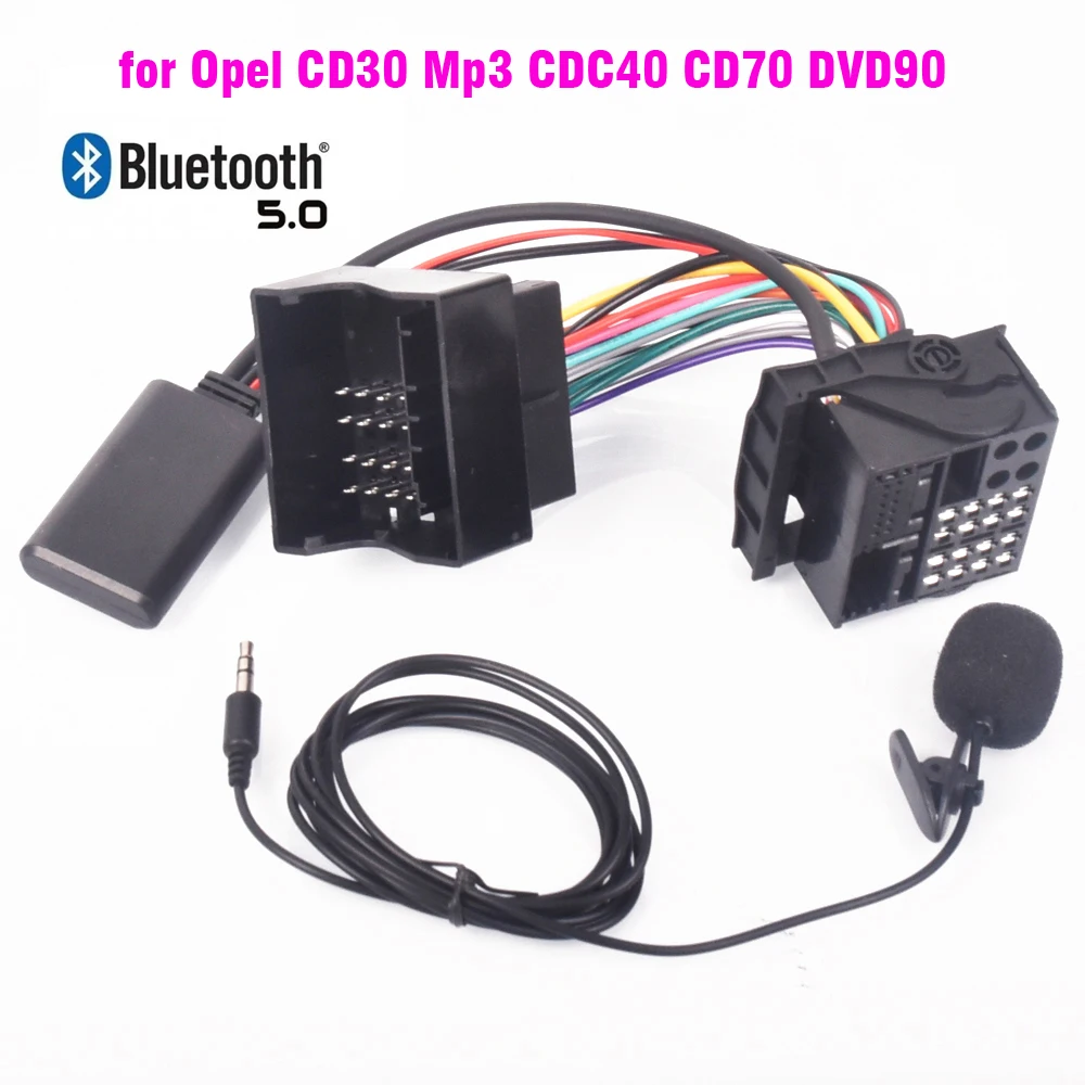 Für OPEL CD30 MP3 CDC40 CD70 DVD90 Agila Antara Astra H Corsa Vectra Mikrofon Freisprecheinrichtung Bluetooth 5.0 AUX Adapter Image
