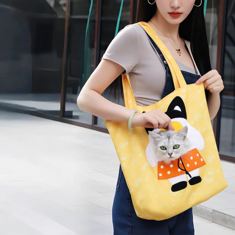 Eine leichte Hundehandtasche, geeignet für kleine Hunde und Katzen mit einem Gefütterten Hundetasche im Stil von weniger als 15 Pfund Image
