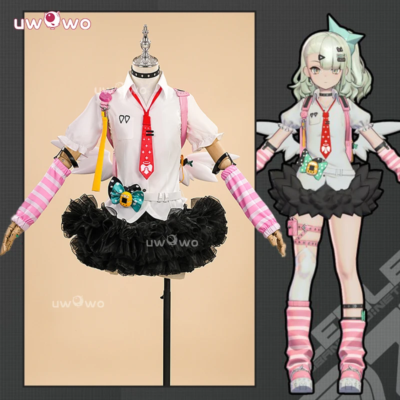 UWOWO Collab Series: Gioco Zenless Zone Zero ZZZ Chinatsu Remiel Angels of Delusion Costume Cosplay con borsa Costume di Halloween