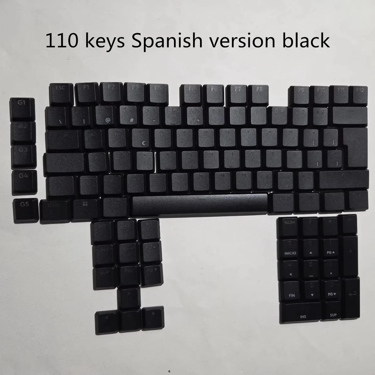 PBT-Hintergrundbeleuchtung EU Deutsch DN Französisch Spanisch JP KR Italion Tastenkappen für Logitech G515/G915X/G915 X LIGHTSPEED TKL Tastatur-Tastenkappen Image