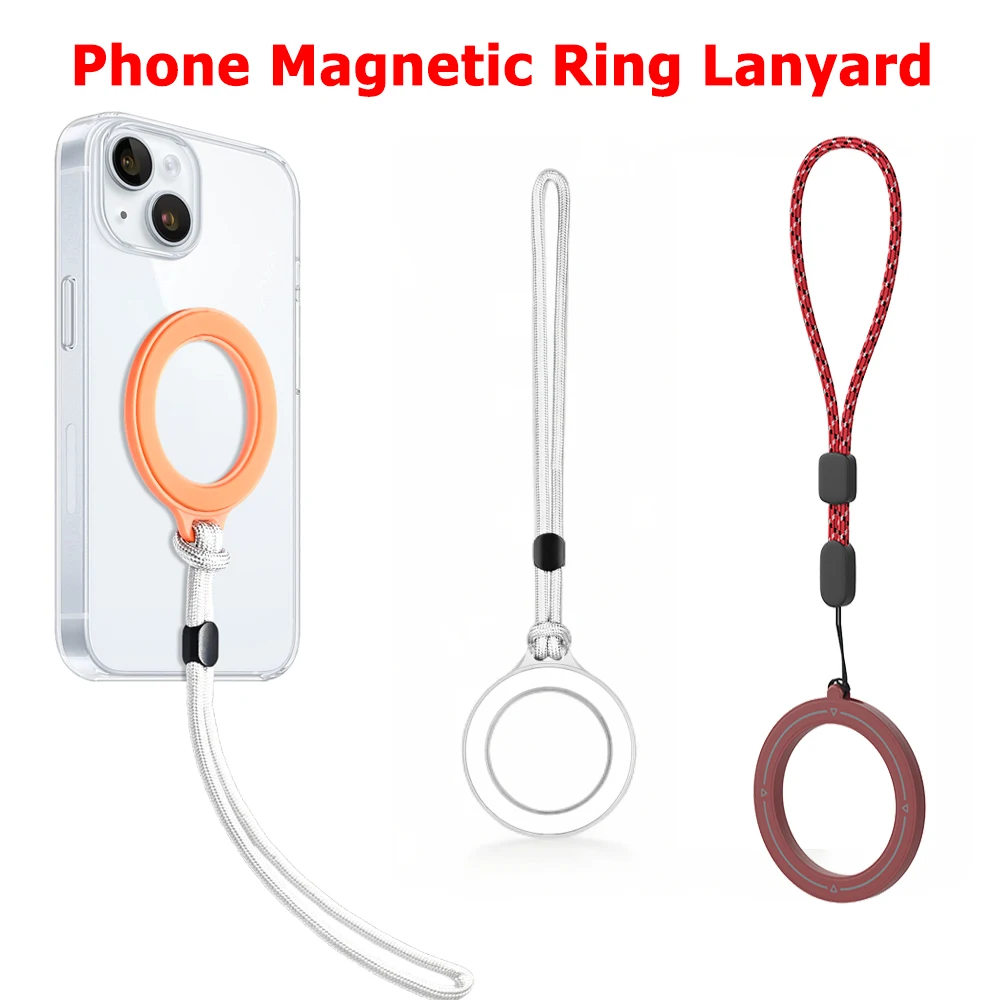 Handy-Lanyard für Magsafe, magnetisches Ring-Lanyard für iPhone 17 16 15 Samsung Xiaomi, mehrere Farboptionen Image