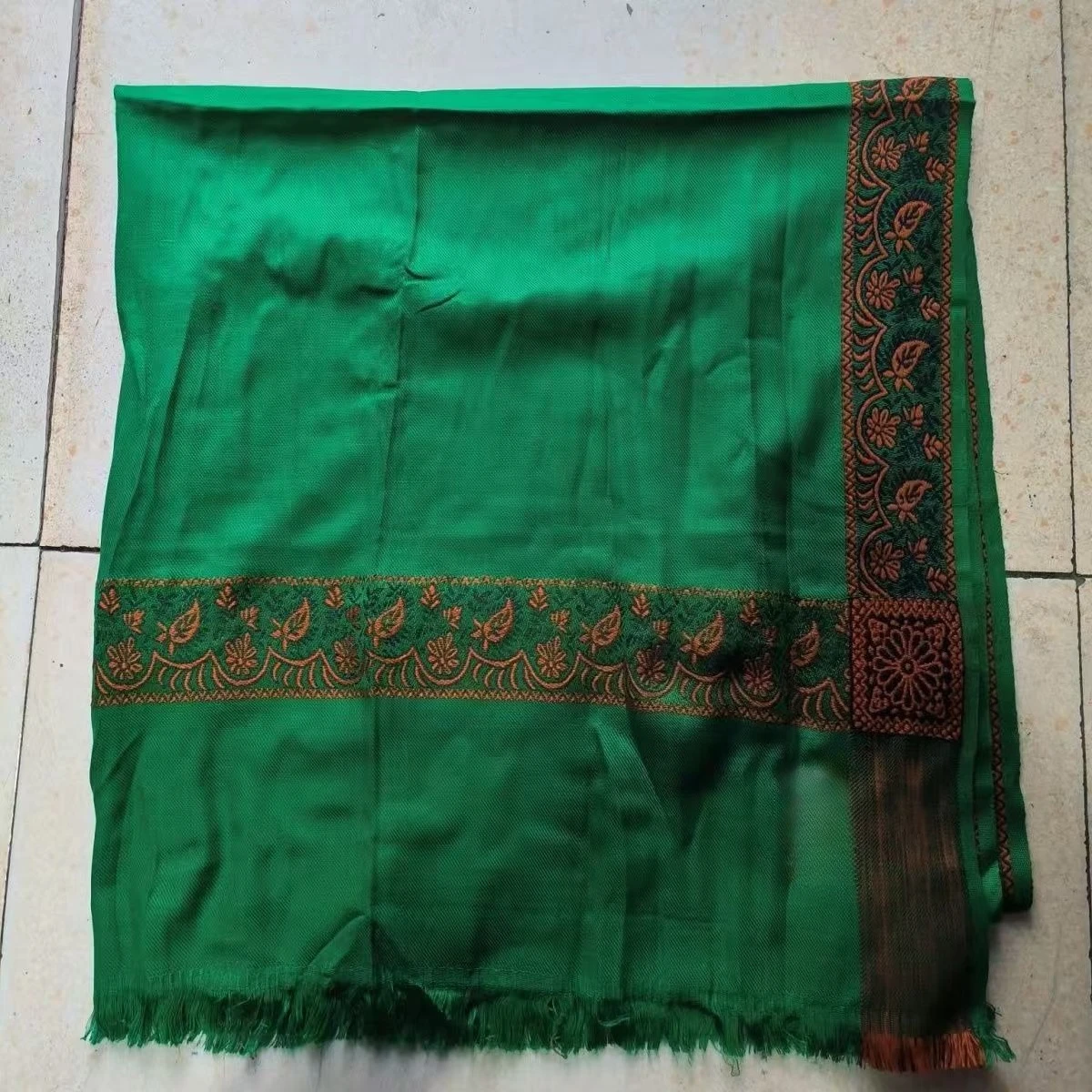 Muslimischer grüner Schal für Männer, weicher Baumwollwickel, traditionelles Kopftuch, islamisches Eid-Gebet, Kopfbedeckung für den Außenbereich, atmungsaktives Stirnband Image