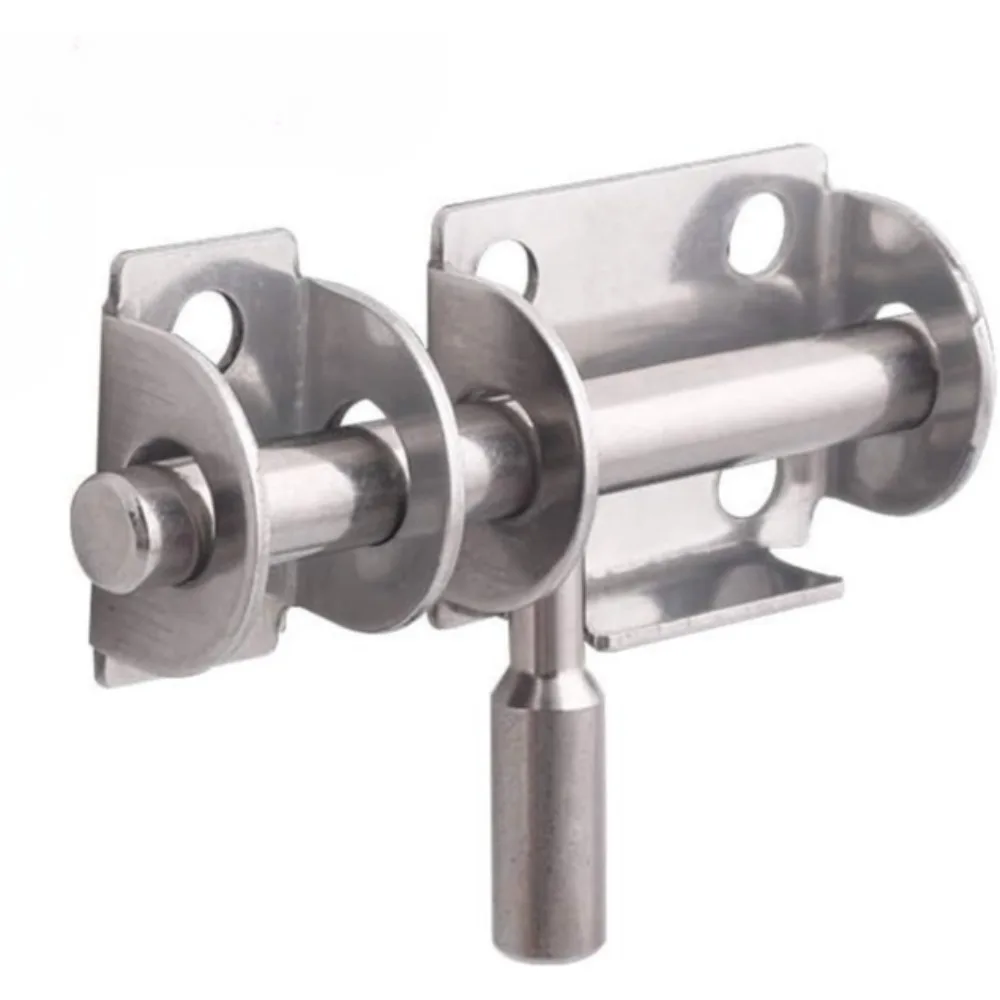 2025 Neuer Türriegel, solide Schiebeschrauben, Riegel, Haspe, Heim-Hardware, Tor, Sicherheit, Toilette, Türschloss, Edelstahl Image
