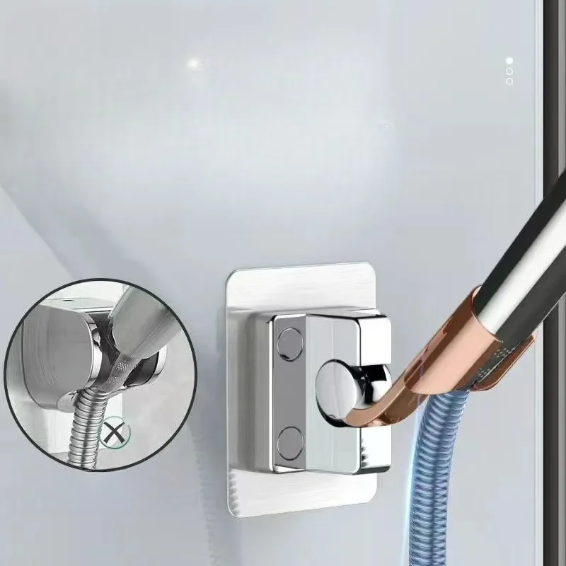 Neue 1 stücke Universal Einstellbare Wand Hängen Dusche Basis Badezimmer Dusche Kopf Halterung Punch-freies Regen Spray Kopf Fixer qualität Image