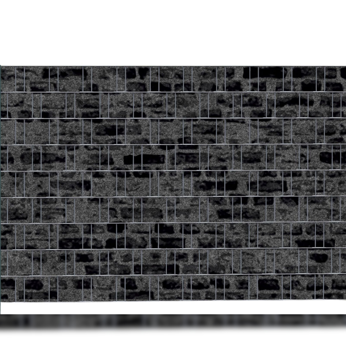 zaun|zu® Sichtschutz STONE - Bedruckter Sichtschutz 2,5m x 1,8m Image