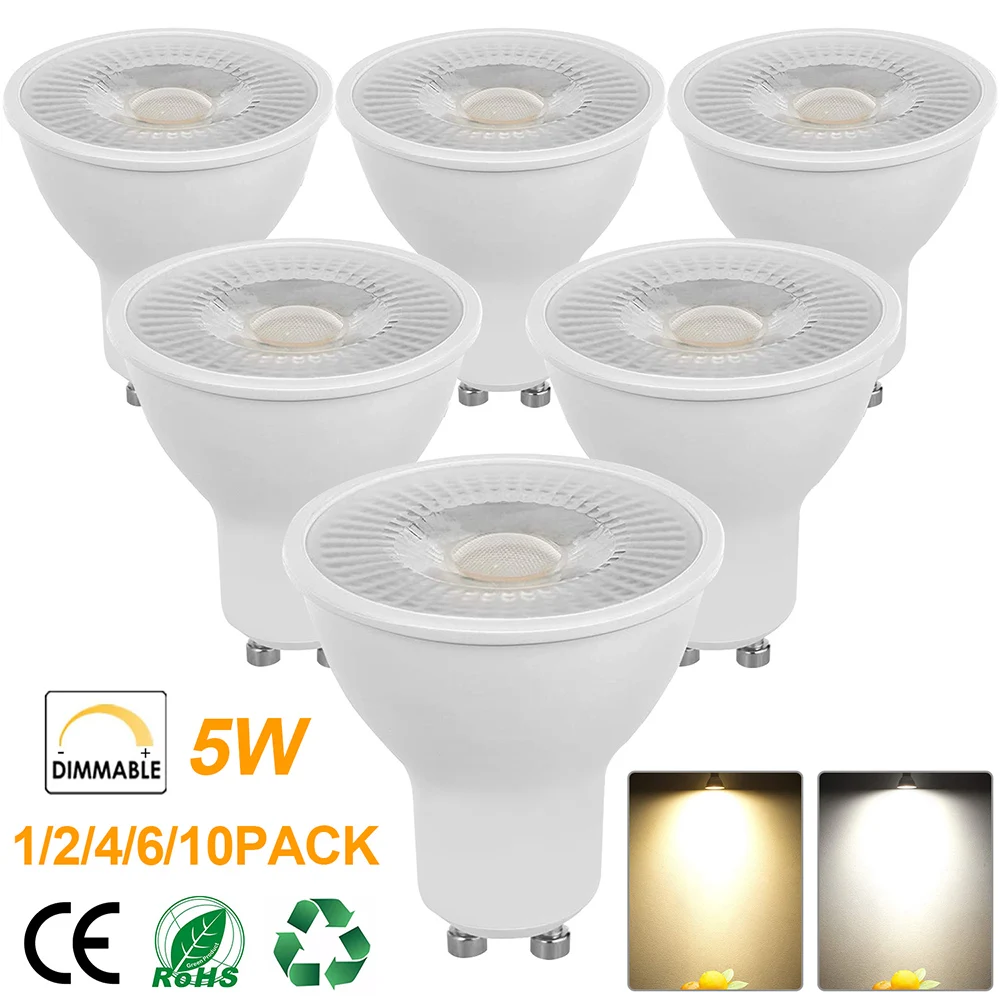 Gu10 5w LED-Schienen glühbirnen 500lm dimmbare Innen beleuchtung ersetzen 50w Halogenlampe Scheinwerfer Bombillas Dekor 220-240v