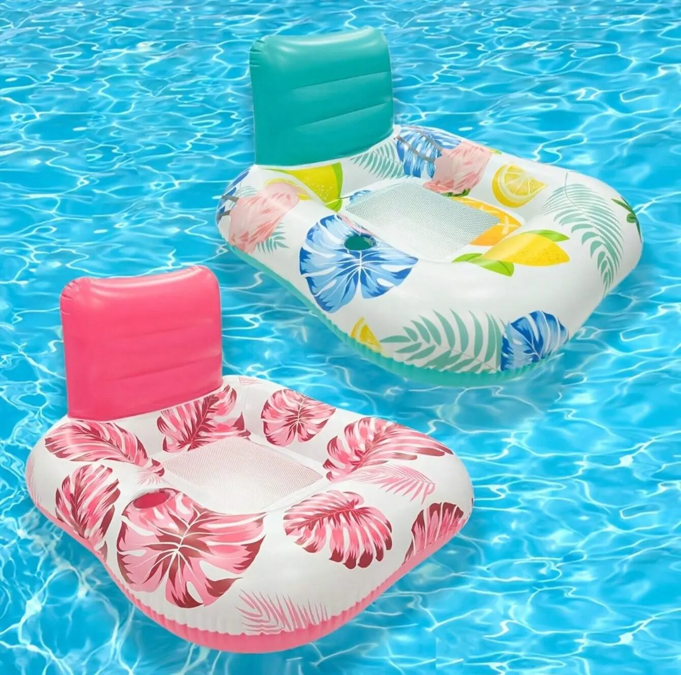 Sommer Maple Leaf Aufblasbare Spielzeug Schwimmen Lounge Stuhl mit Rückenlehne Outdoor Aufblasbare Schwimm Sitz Pool PVC Wasser Spielzeug