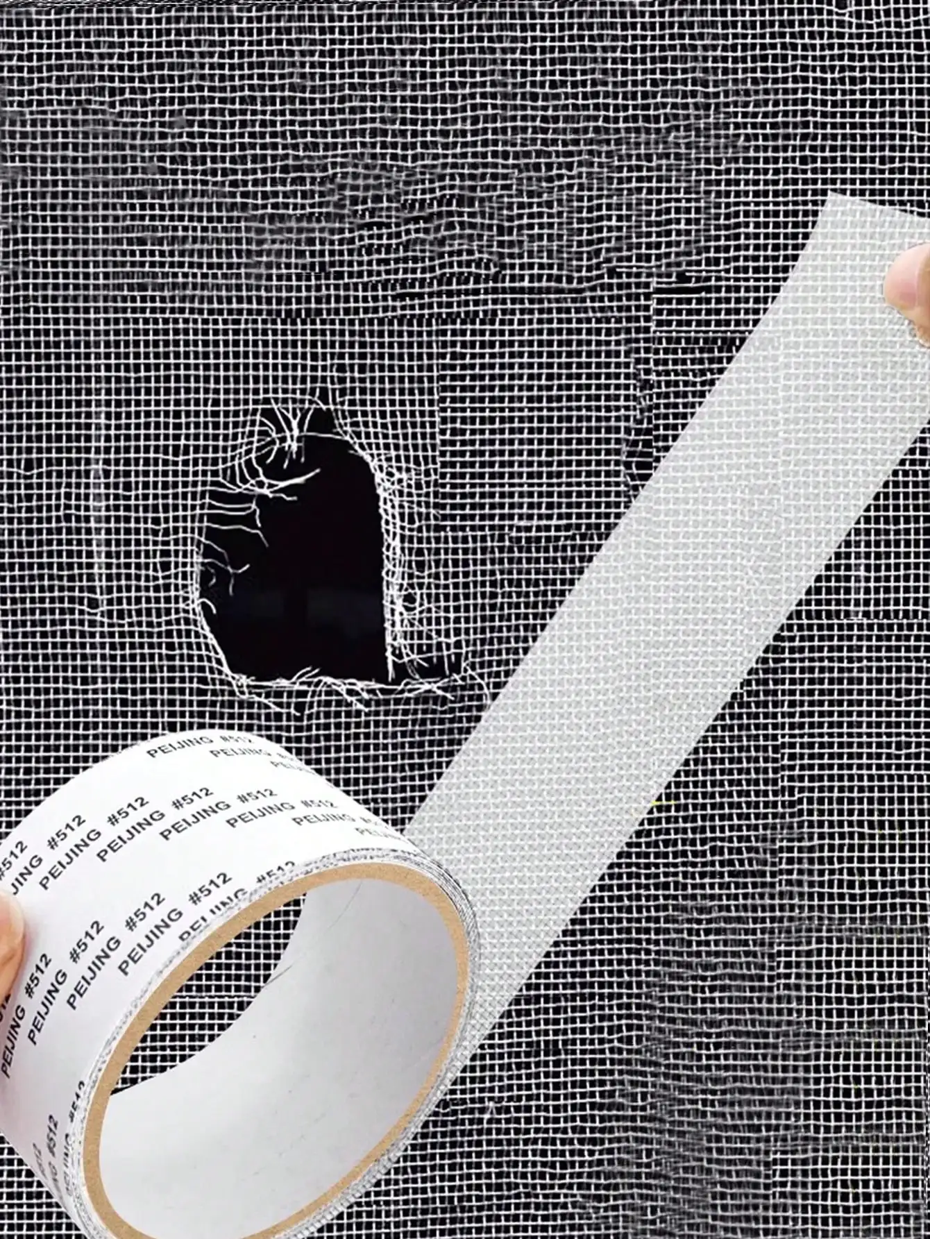 3-Rollen selbstklebendes Reparaturband für Fenstergitter, Anti-Moskitonetz-Patch, wasserdichtes, rostfreies Reparaturband für Drahtgeflecht Image
