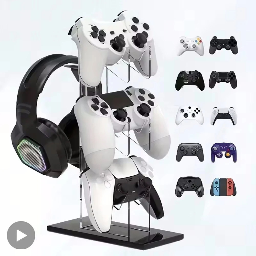 Controller-Gaming-Zubehör für Playstation 5, 4, 3, 2, PS5, PS4, PS3, Dualsense, Dualshock Switch Pro, Xbox-Steuerungsständer, unterstützt Spiel Image