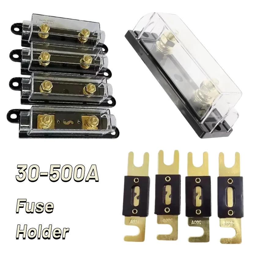 ANL Sicherung 30 40 50 100 125 150 250 300 400 500 A AMP ANS Kfz-Sicherungshalter Schmelzsicherung zum Anschrauben, 1 Satz Image