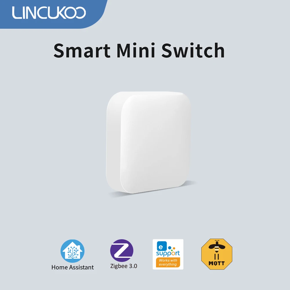 Lincukoo Smart Switch Mini Home Assistant Zigbee Scene Button Switch für Home Automation Multi-Scenario Linkage Switch unterstützt Image