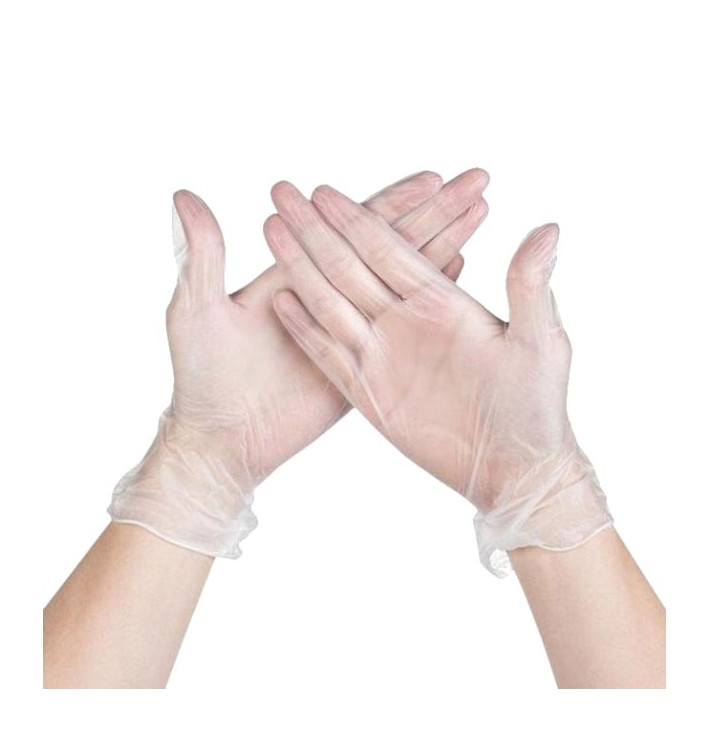 MONOUSO - Vinyl Handschuhe Puderfrei Transp. Größe M (1.000 Stück) Image