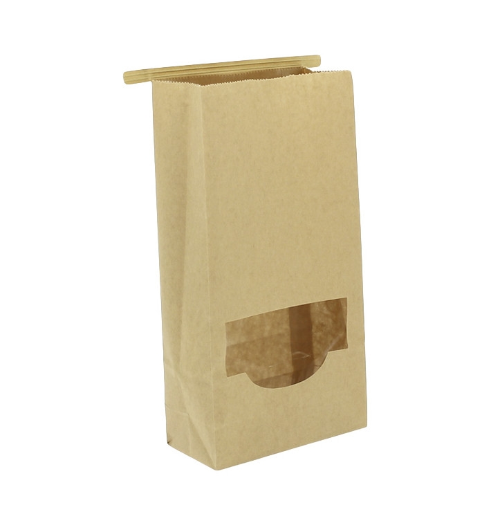 Greenuso MONOUSO - SOS-Kraftbeutel mit Verschluss und Fenster 12+6x23,5cm (50 Stück) Image