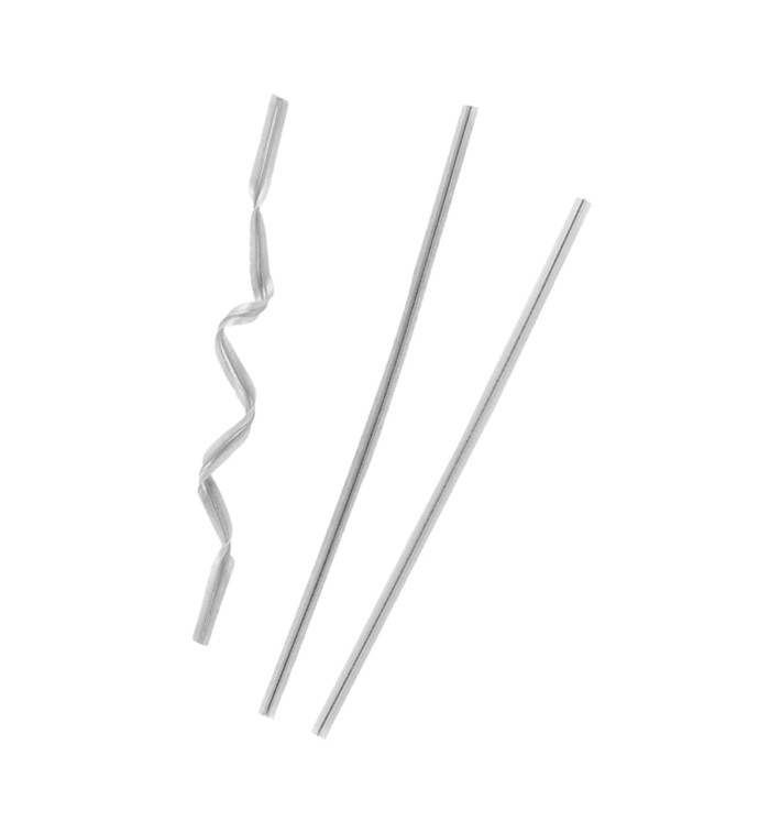 MONOUSO - Tütenverschlüsse Metall Silber 9,5cm (100 Stück) Image