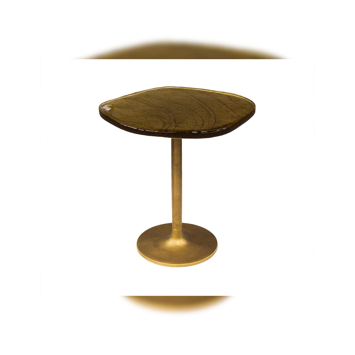 KAWOLA Beistelltisch DARI S Glas gold Image