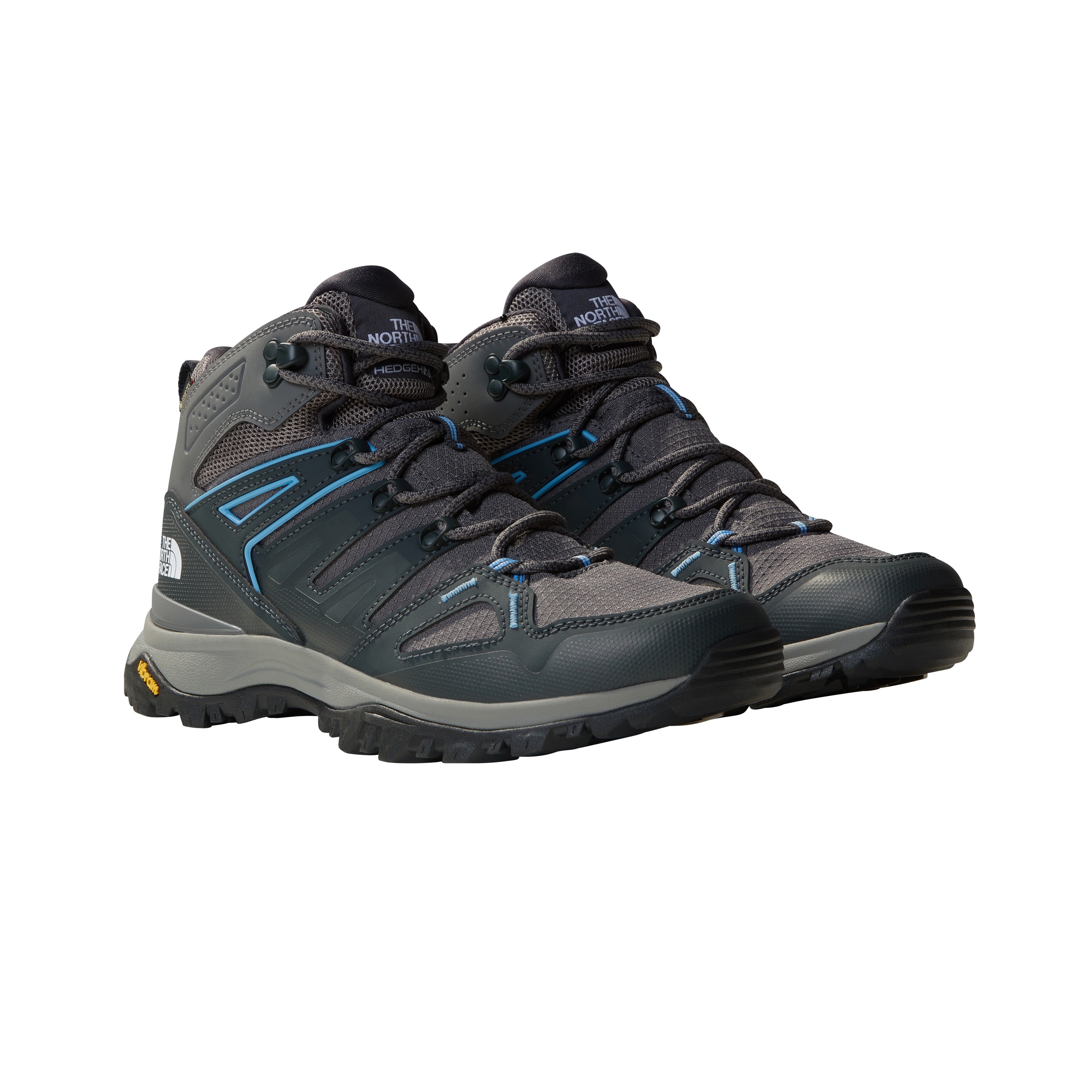 Wanderschuh THE NORTH FACE "W HEDGEHOG MID GORE-TEX", Damen, Gr. 38, smoked pearl, asphalt gr, Textil, Schuhe Wanderschuh, wasserdicht