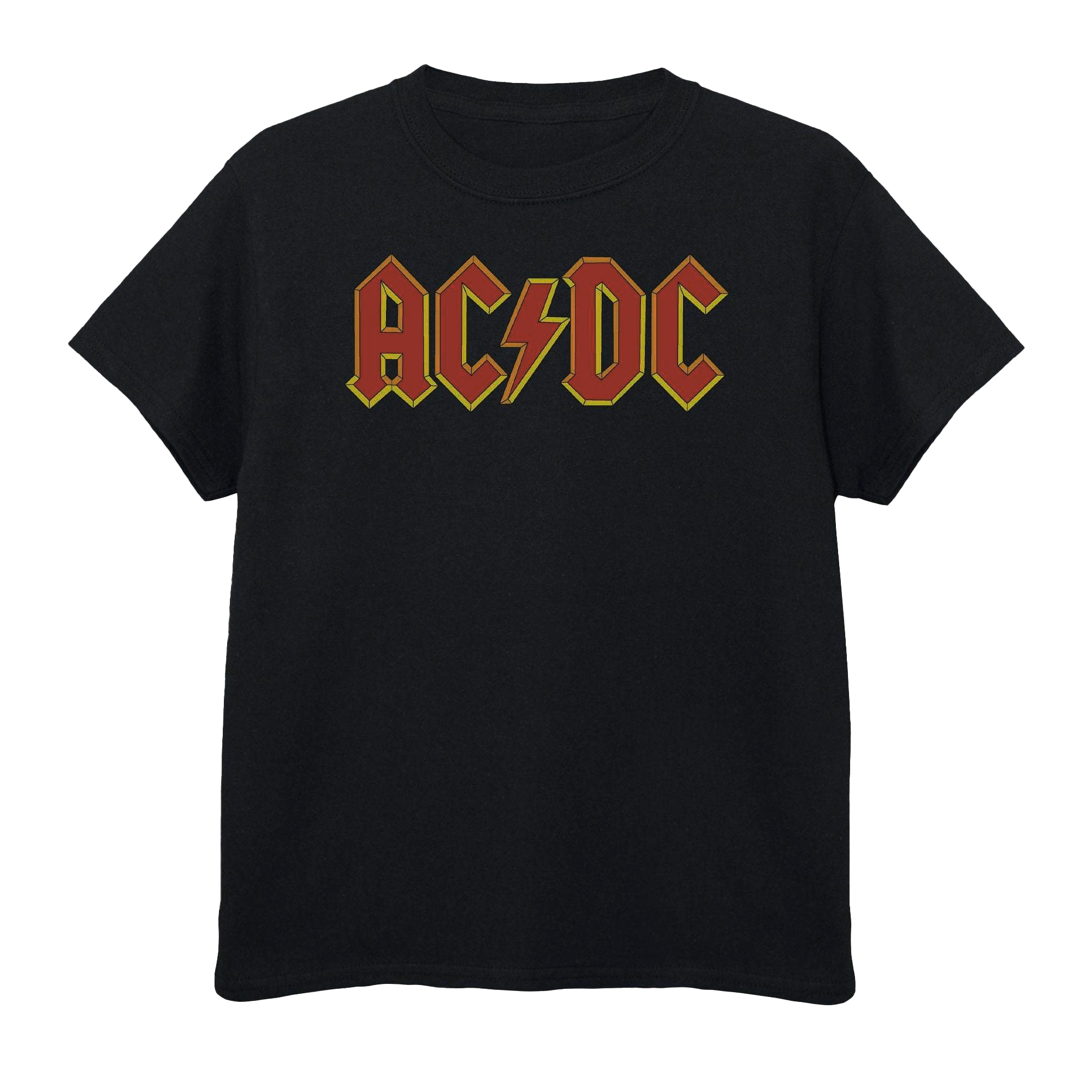 ACDC AC/DC Boys Logo Cotton T-shirt (black/red) - Size 3-4Y | ACDC Sale | Discount Designer Brands