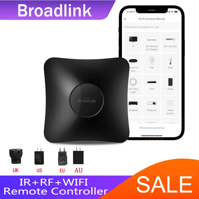 Broadlink RM4Pro EU/AU/UK/US Stecker IR RF WIFI Universal Smart Fernbedienung SmartHome Automation wort Mit Alexa Google Hause Image