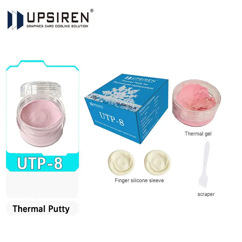 UPSIREN Thermal Putty UTP-8 für VGA GPU IC Prozessor Schnelle Kühlung Thermal Pad Ersatz Wärme Blocking Putty Hohe Leistung Image
