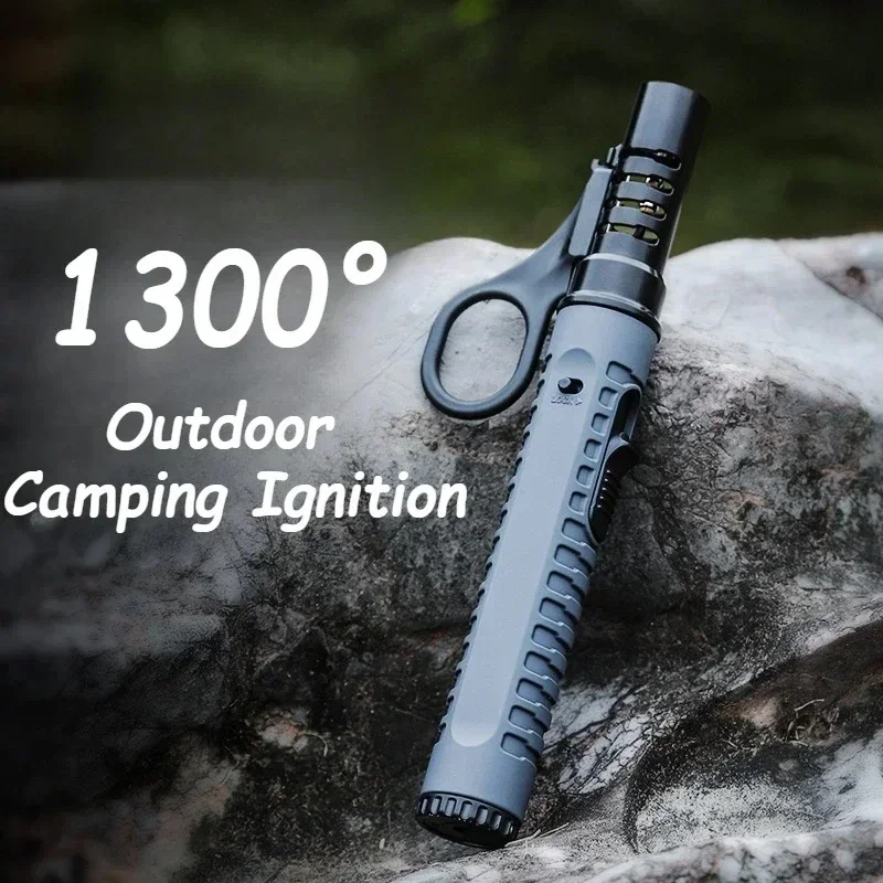 1300 ° Outdoor Camping Zünder Tragbare Zündpistole Herd Zubehör Camping Grill Flammenwerfer Aufblasbare Feuerzeug Image
