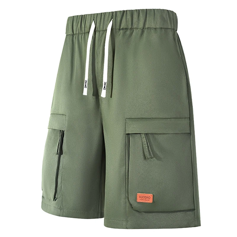 Outdoor Cargo-Shorts Mann EU Größe Sommer Casual Arbeit Shorts Solide Street Hosen Sport Mode Casual Kordelzug