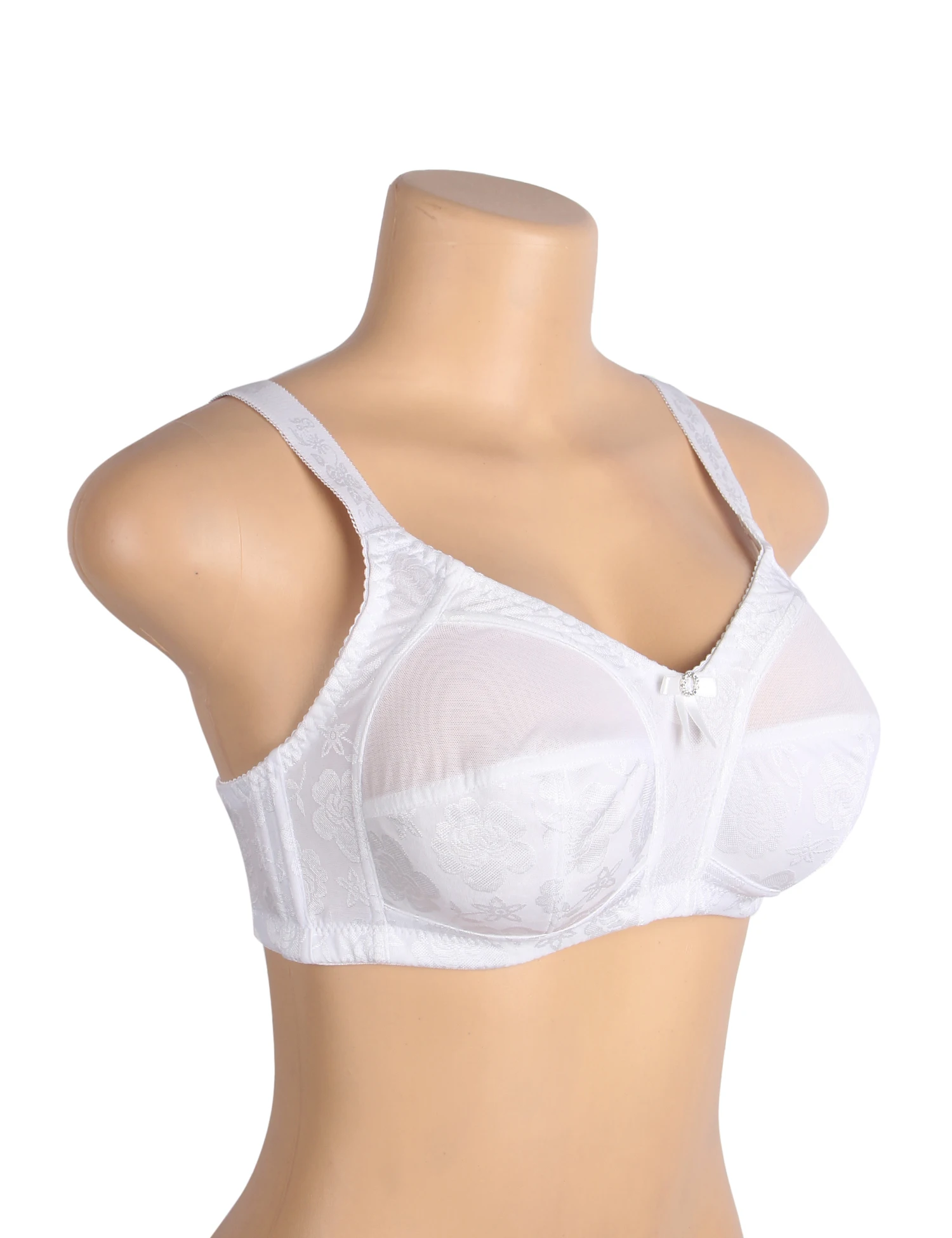 100E BH Weiß Sexy Dünne Mesh Jacquard Frauen 100D BH 100C Strass Verbreiterter Riemen Große Unterstützung Tägliche Frauen Einstellbar Große Tasse