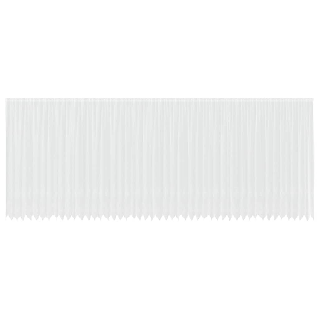 vidaXL Spitzenvorhang mit Vorhängen Weiß 1200 x 300 cm Polyester Image