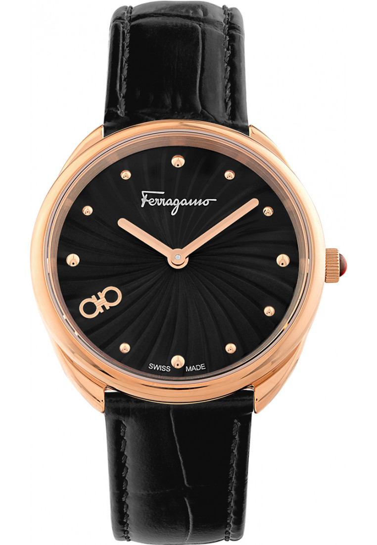 Salvatore Ferragamo Womens SFYN01522 Ladies Cuir Watch - Rose Gold - One Size | Salvatore Ferragamo Sale | Discount Designer Brands