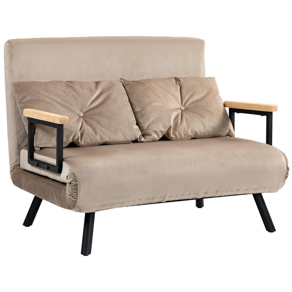 HOMCOM - Schlafsofa - 102L x 73B x 81H cm - braun Image