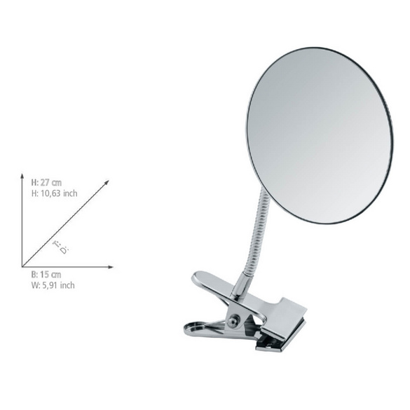 Kosmetikspiegel „Clip“ mit 5-fach Vergrößerung WENKO Image