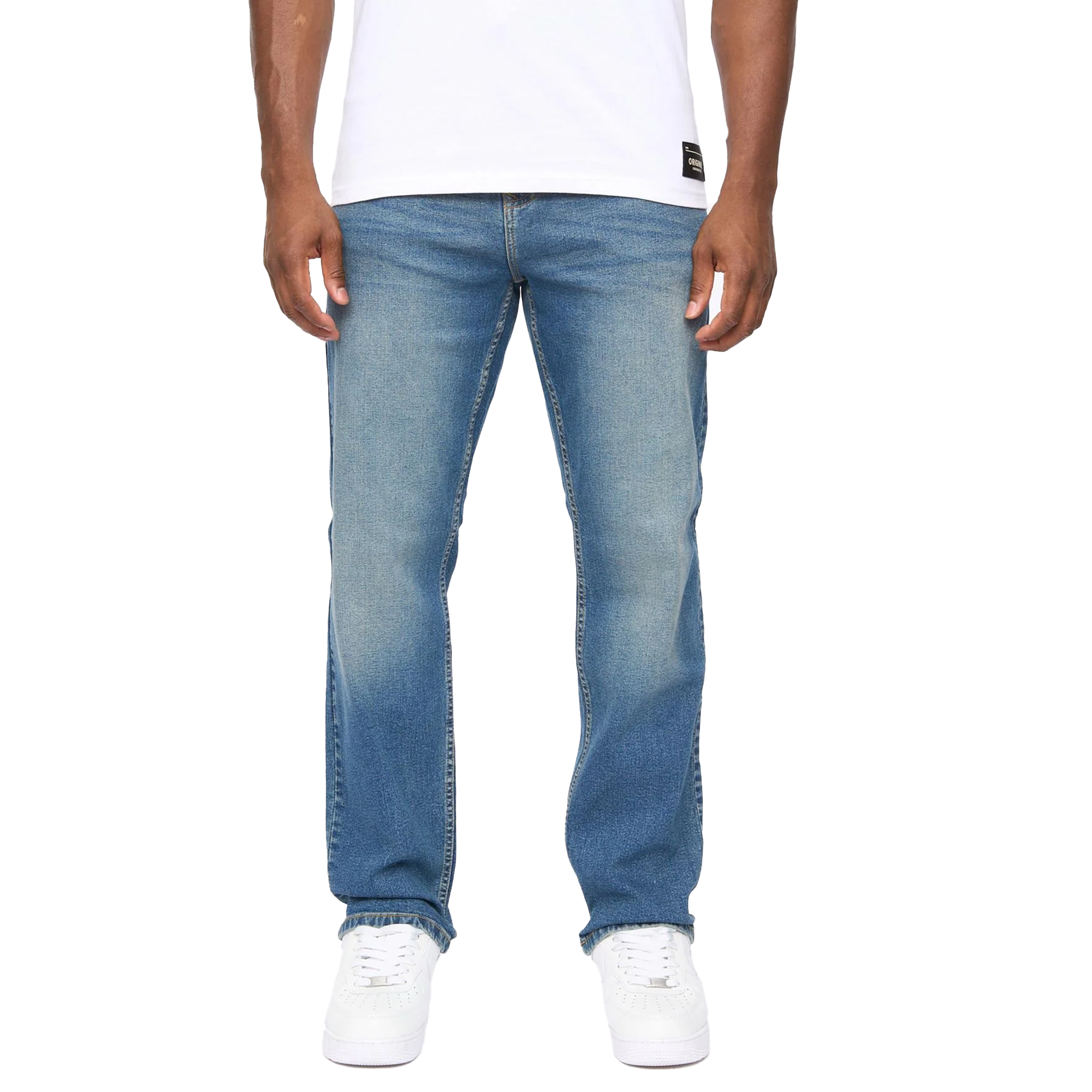 Crosshatch - "Detendu" Jeans für Herren (Mittlere Waschung) Image
