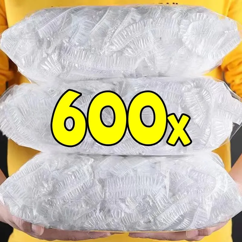 Film jetable pour conserver les aliments, 50/600 pièces, couvercles de stockage des aliments de cuisine, sacs pour bols, plaque élastique, couvercle en plastique, sacs sous vide