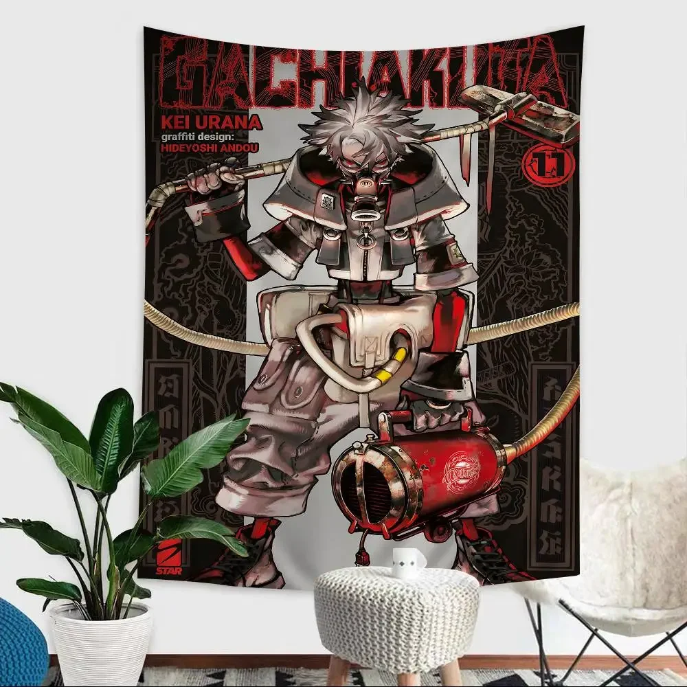 Japanischer Supernatural Combat Anime G-Gachiakuta Wandteppich Kunstdruck Kunst Science Fiction Room Home Decor Home Decor Image