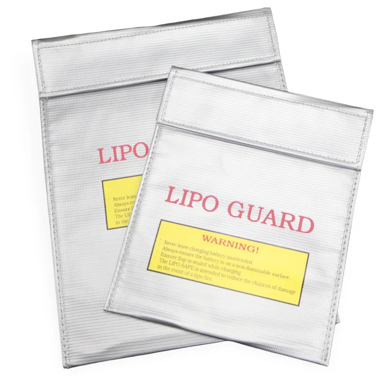 Batterie-Sicherheitstasche, explosionsgeschützt, feuerbeständig, für RC-Drohne, Lipo, Batterie-Ladeaufbewahrung, feuerfest, wasserdicht, Silber Image
