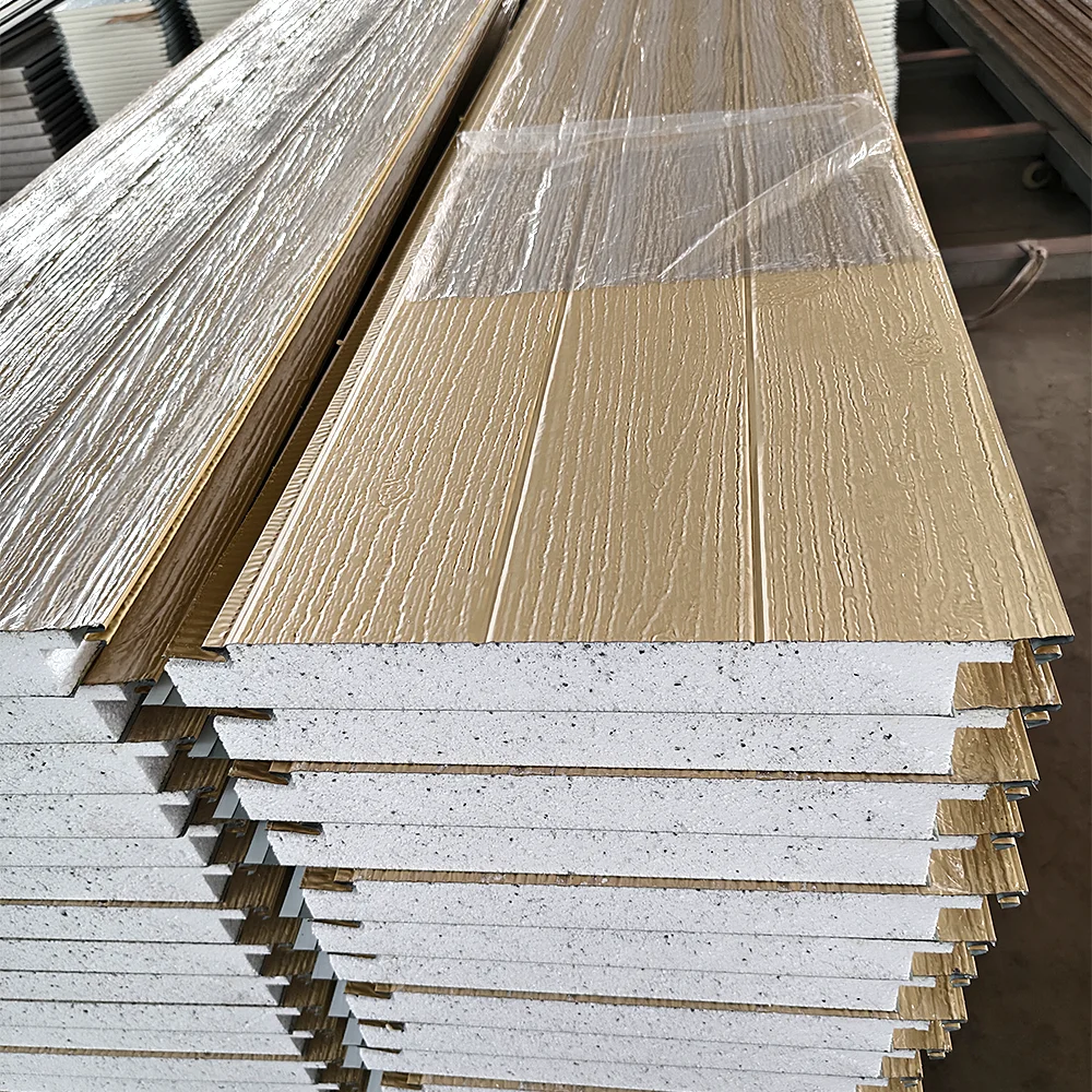 Konsultieren Sie, bevor Sie eine Bestellung aufgeben. Schaumstoffisolierte Sandwichplatten für den Außenbereich. 25 m feuerfeste Aluminium-Verbundverkleidung für Gebäude Image