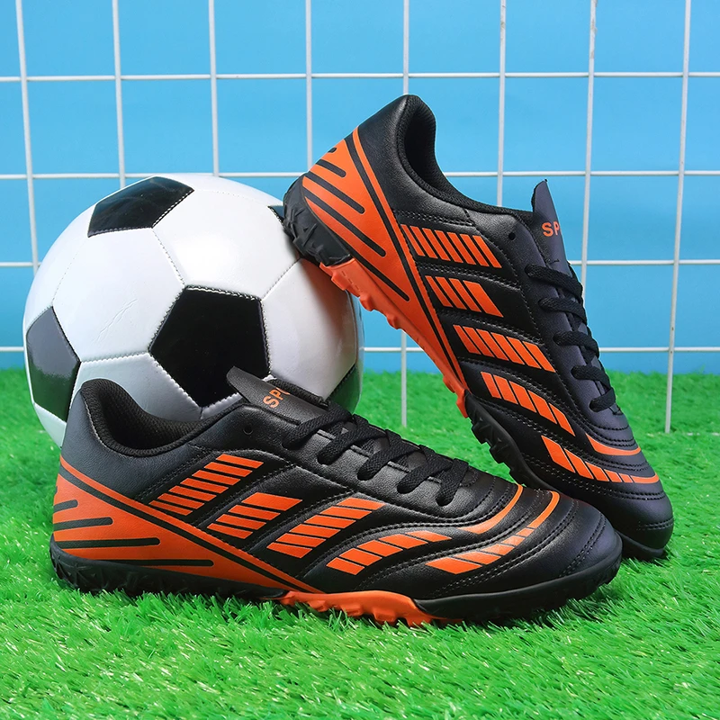 Unisex-Jugend-Fußballschuhe, leicht, hoch oben, FG FT-Fußballschuhe, verbesserte Traktion, bequemes Spieltraining für Jungen und Mädchen Image