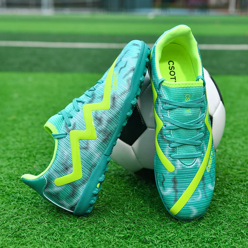 Unisex-Jugend-Fußballschuhe, leichte Fußballschuhe für das Spieltraining, verbesserter Griff, langlebig, FG TF, bequem, atmungsaktiv