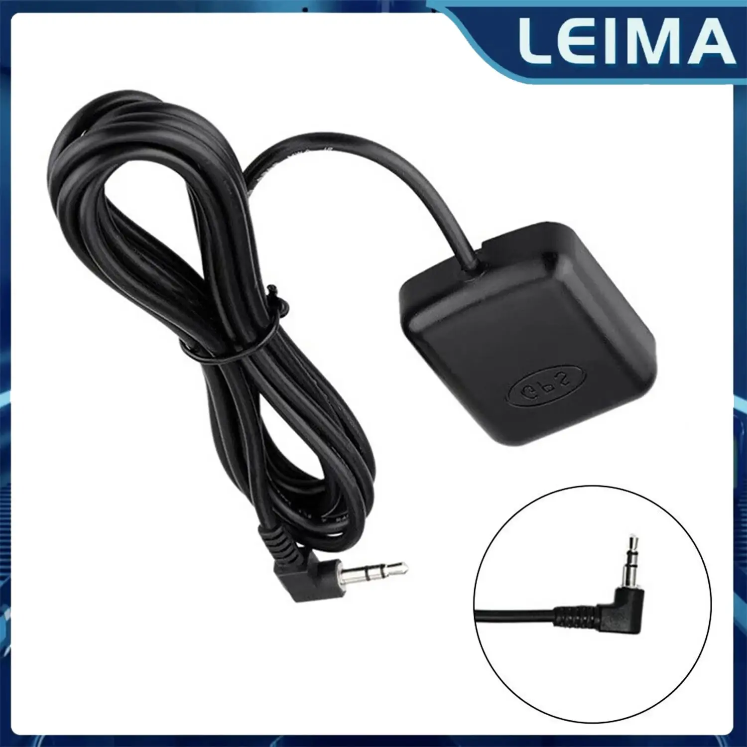 3.5mm Elbow External GPS Antenna Vehicle Waterproof For Cars Truck SUV Dash Cams Dash Camera Auto Car Replacement Accessories