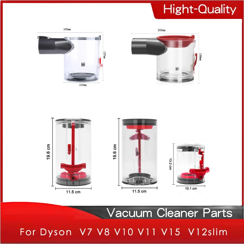 Ersatz Vakuum Staub Eimer Für Dyson V7 V8 V10 V11 V15 V12slim Staubsauger Collector Ersatzteil Mülleimer Zubehör Image