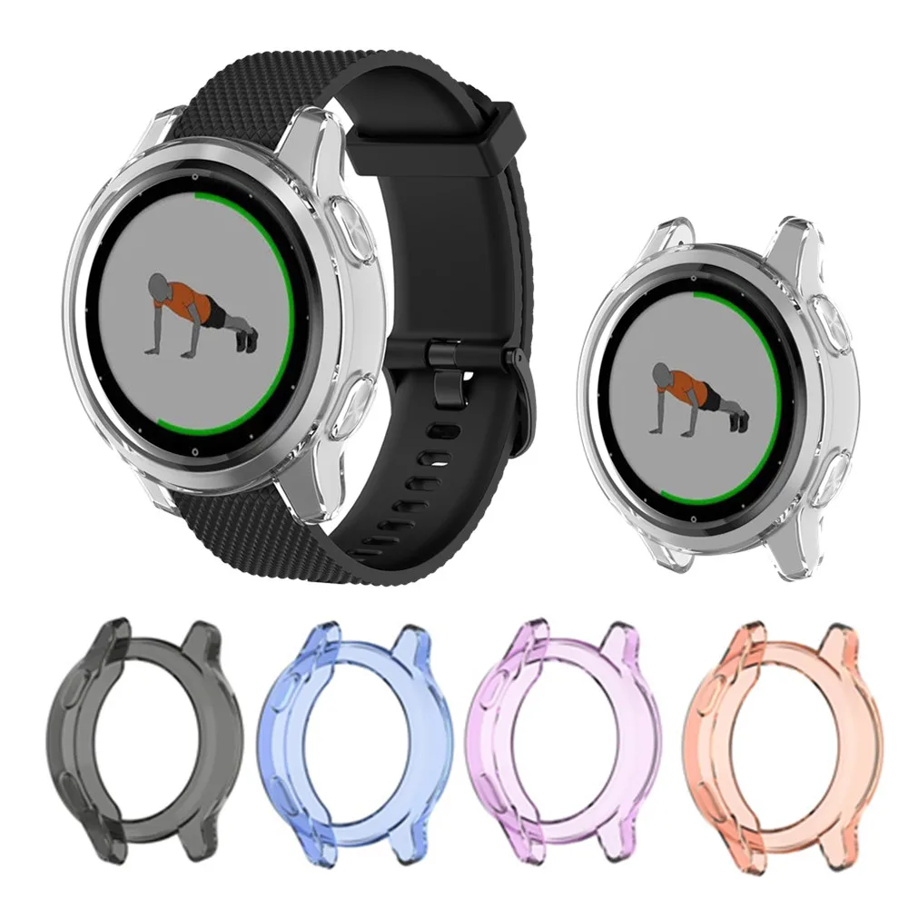 TPU Fall Abdeckung Für Garmin Vivoactive 4S & Vivoactive 4 Smart Uhr Schutz Rahmen Für Garmin Vivoactive 4/4S Schutzhülle Image