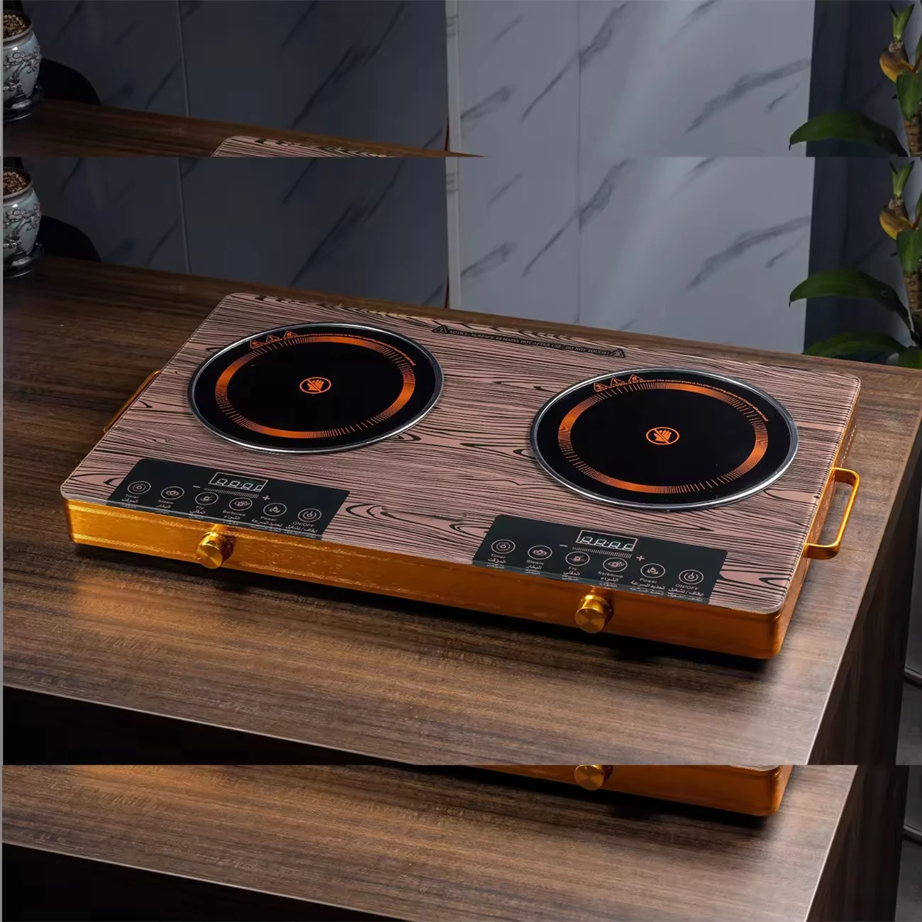 Großhandel 3500W Haushalt Elektroherd Kochplatte Multifunktionale Digital Brenner Induktionsherd Glas Keramik Herd