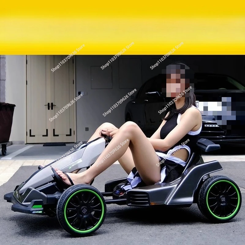 Kart Kinder Elektroauto Allrad Balance Auto Erwachsene Drift ferngesteuertes Auto kann im Kinderwagen für Erwachsene sitzen Image