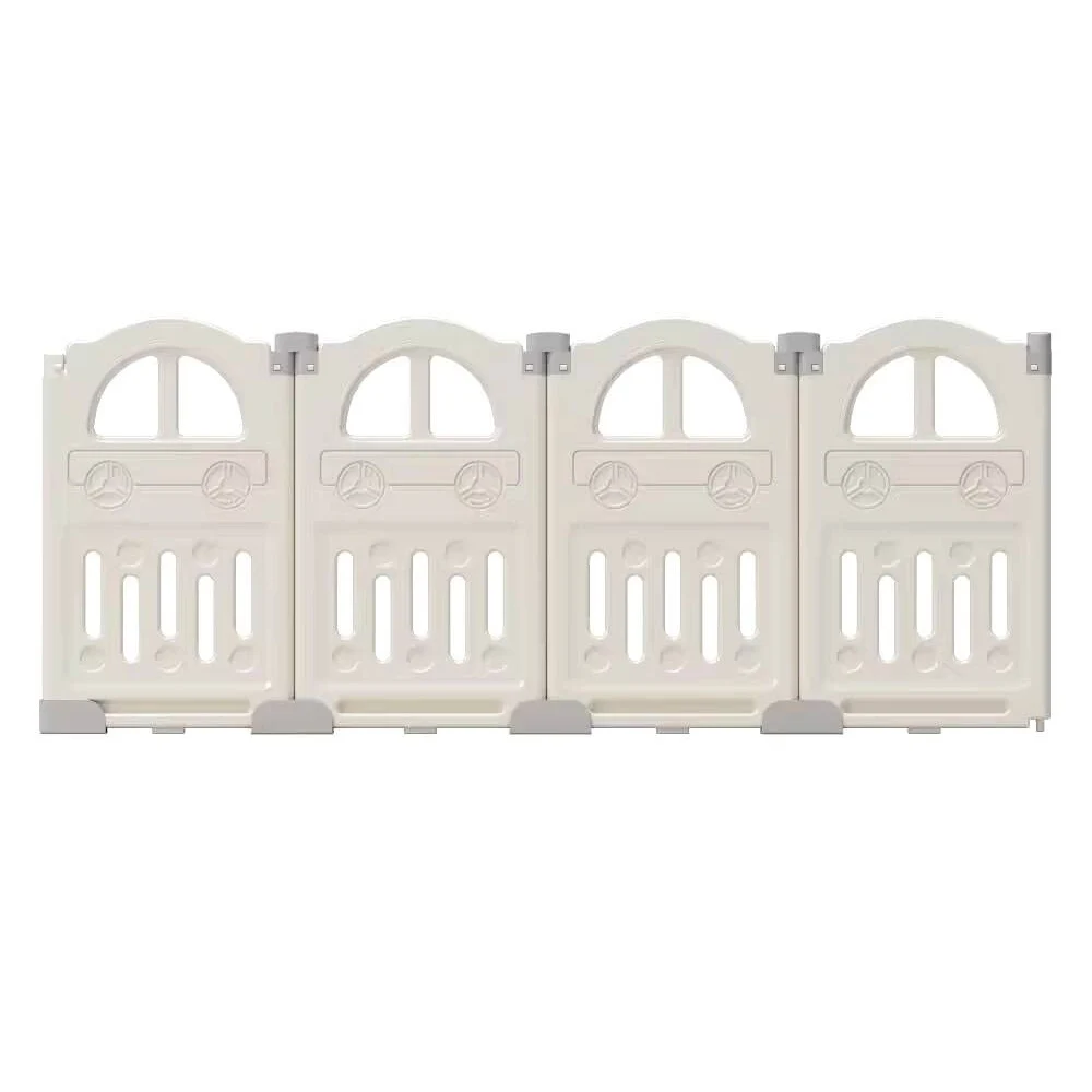 Kunststoff-Baby-Laufstall-Verlängerungsplatten, 2 und 4 Panels, Zubehör für den faltbaren 14-Panel-Baby-Laufstall EDP001 Image