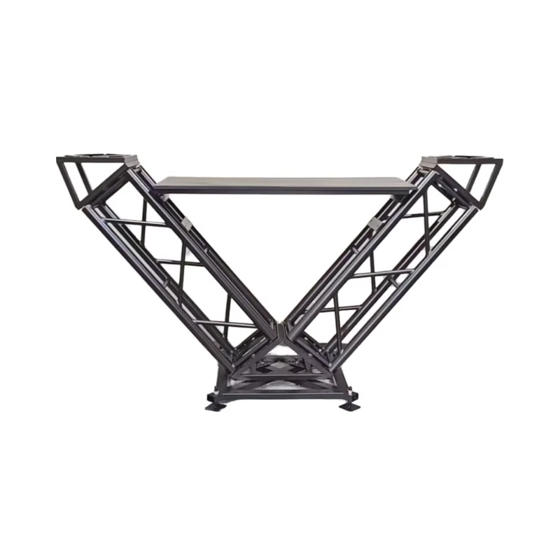 DJ-Truss-Theke, Bartheke, Aluminium, quadratisches und dreieckiges Muster, Bühnendisplay Image