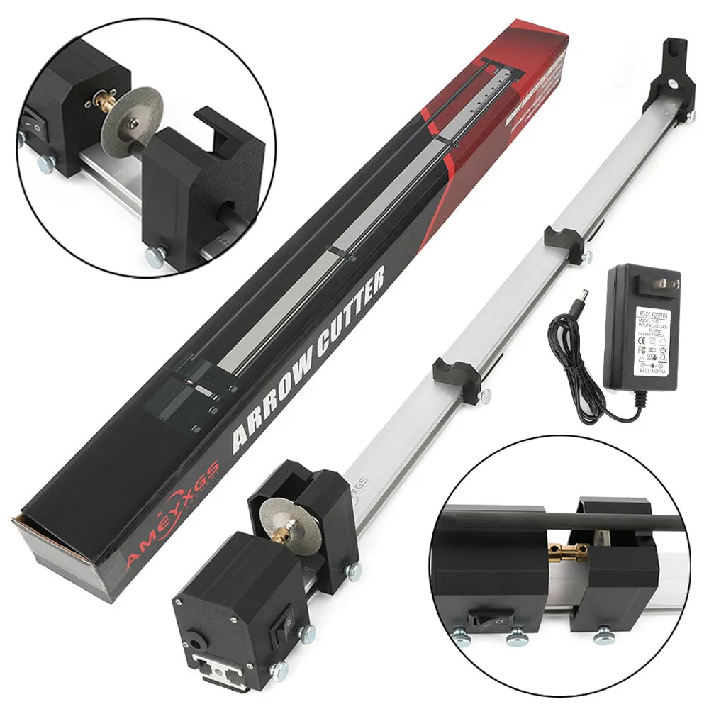 Bogenschießen Pfeilschaftschneider 100-240 V Elektrischer Pfeilschneider Sägeblatt Schneiden und Schleifen Pfeilschaft für Bogenschießen Jagd Image