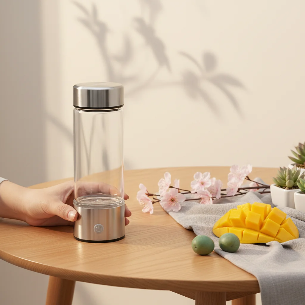 Wasserstoff-Wasser-Generator-Flasche, Wasserstoff-Wasserflasche, tragbare Flasche, 3 Minuten schnelle Wasserstoffproduktion, für Zuhause/Reisen/Büro Image