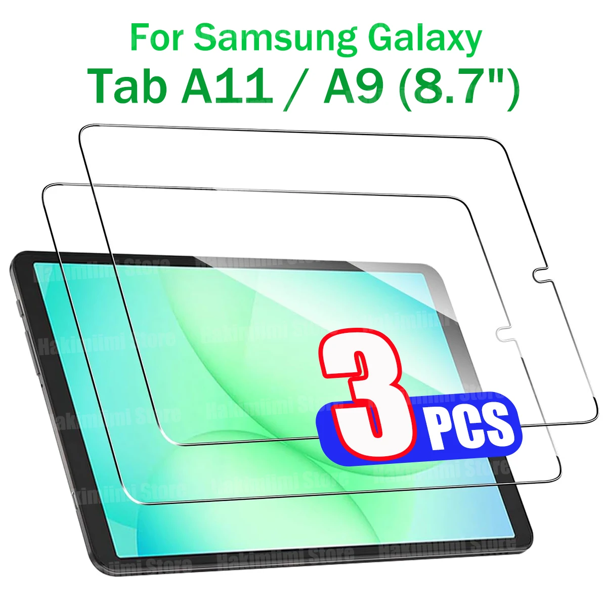 Pellicola in vetro temperato per tablet da 8,7 pollici per Samsung Galaxy Tab A11 / A9 (8,7") 2025 2023 9H Proteggi schermo trasparente antigraffio